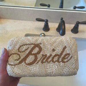 Bride beaded clutch